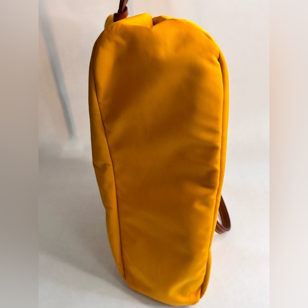 EUC Dooney & Bourke Victoria Nylon Shopper Tote in Mustard - Picture 7 of 11
